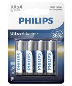 PHILIPS - ULTRA ALKALINE PILA AA LR6 BLISTER*4