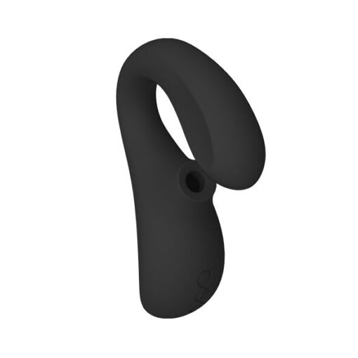 LELO - ENIGMA DOBLE ESTIMULACIÓN SUCCION MASAJEADOR NEGRO - Imagen 3