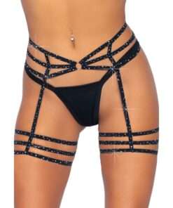 LEG AVENUE - LIGUERO CON BRILLANTES TALLA UNICA