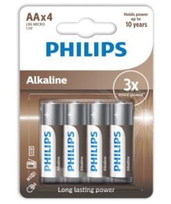 PHILIPS - ALKALINE PILA AA LR6 BLISTER*4