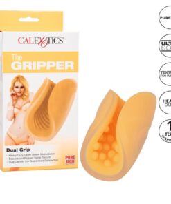 CALEXOTICS - BEADED GRIP MASTURBADOR TEXTURADO NARANJA