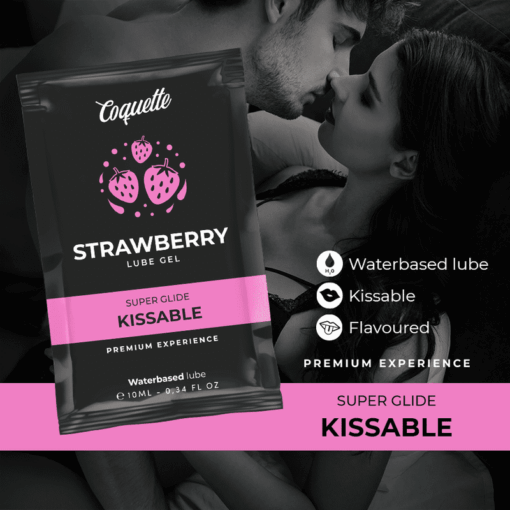 COQUETTE CHIC DESIRE - POCKET LUBRICANTE KISSABLE BASE AGUA FRESA 10 ML - Imagen 3