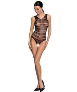 PASSION - WOMAN BS086 BODYSTOCKING NEGRO TALLA UNICA