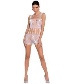 PASSION - WOMAN BS090 BODYSTOCKING BLANCO TALLA UNICA