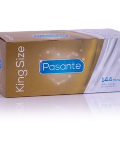 PASANTE - PRESERVATIVOS KING MS LARGOS Y ANCHOS CAJA 144 UNIDADES