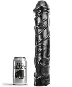 ALL BLACK - DILDO GIGANTE FISTING SUAVE 32 CM