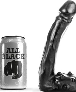 ALL BLACK - DILDO REALÍSTICO 19 CM