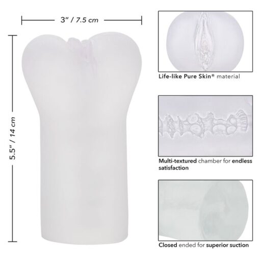 CALEXOTICS - BOUNDLESS VULVA MASTURBADOR TRANSPARENTE - Imagen 4