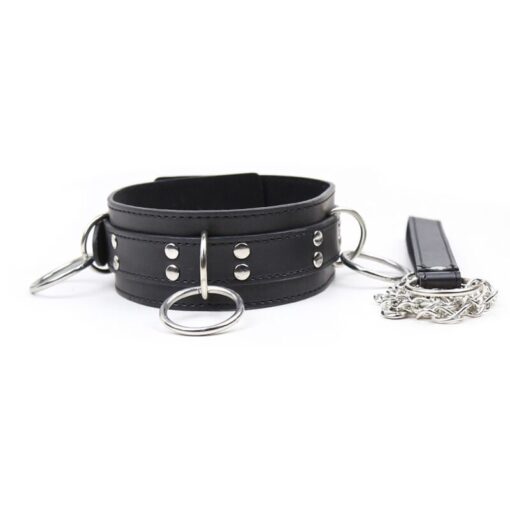 OHMAMA FETISH - COLLAR SUMISION CON 3 ANILLAS - Imagen 2