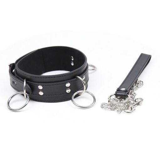 OHMAMA FETISH - COLLAR SUMISION CON 3 ANILLAS - Imagen 3