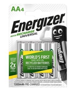 ENERGIZER - UNIVERSAL PILA RECARGABLE HR6 AA 1300mAh BLISTER*4