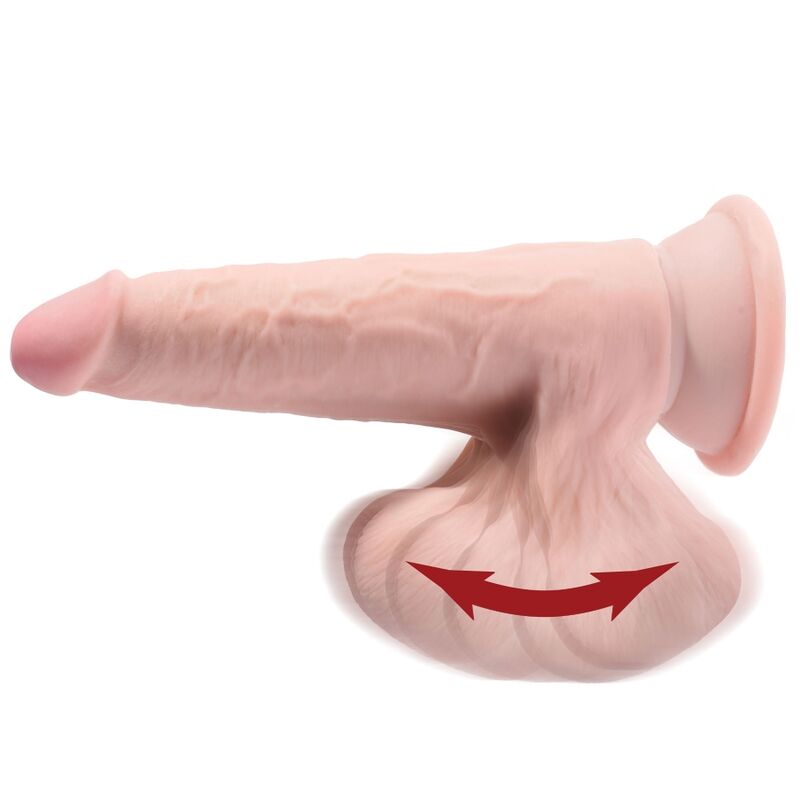 KING COCK - PLUS 3D DILDO SWINGING BALLS 12.7 CM - Imagen 3