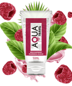 AQUA TRAVEL - LUBRICANTE BASE AGUA SABOR FRAMBUESA SALVAJE - 50 ML