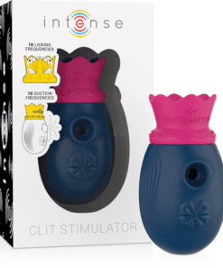 INTENSE - ESTIMULADOR CLÍTORIS 10 MODOS DE ONDAS ESTIMULADORAS Y LICKING - AZUL