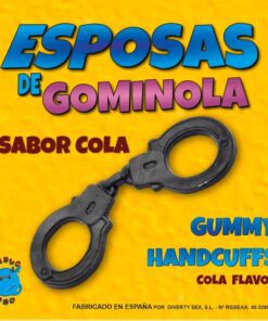 DIABLO PICANTE - ESPOSAS GOMINOLA NEGRAS COLA