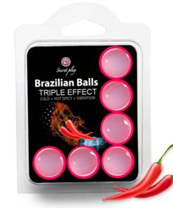 SECRETPLAY - SET 6 BRAZILIAN BALLS TRIPLE EFECTO
