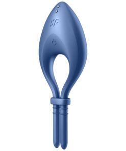 SATISFYER - BULLSEYE ANILLO VIBRADOR APP AZUL