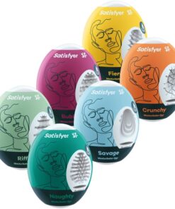 SATISFYER - HUEVOS MASTURBADORES PACK 6 UNIDADES