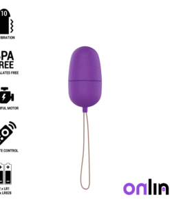 ONLINE - HUEVO VIBRADOR CON MANDO CONTROL REMOTO LILA