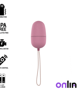 ONLINE - HUEVO VIBRADOR CONTROL REMOTO M ROSA