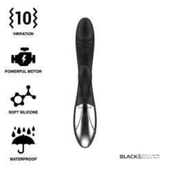 BLACKSILVER - KALEB VIBRADOR RABBIT SILICON MILTI FUNCION