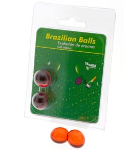 TALOKA - BRAZILIAN BALLS GEL ÍNTIMO FRESAS  CHAMPN 2 BOLAS