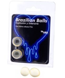 TALOKA - BRAZILIAN BALLS GEL EXCITANTE EFECTO FRIO Y VIBRACIÓN 2 BOLAS
