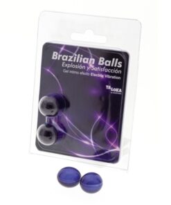 TALOKA - BRAZILIAN BALLS GEL EXCITANTE EFECTO VIBRACIÓN ELÉCTRICA 2 BOLAS