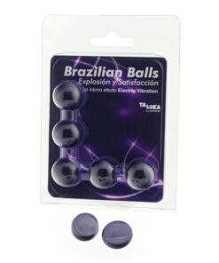 TALOKA - BRAZILIAN BALLS GEL EXCITANTE EFECTO VIBRACIÓN ELÉCTRICA 5 BOLAS