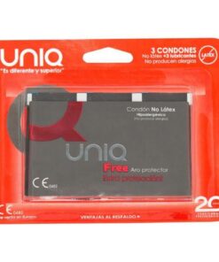 UNIQ - FREE PRESERVATIVOS CON ARO PROTECTOR SIN LATEX 3 UNIDADES