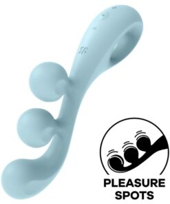 SATISFYER - TRI BALL 2 MULTI VIBRADOR AZUL