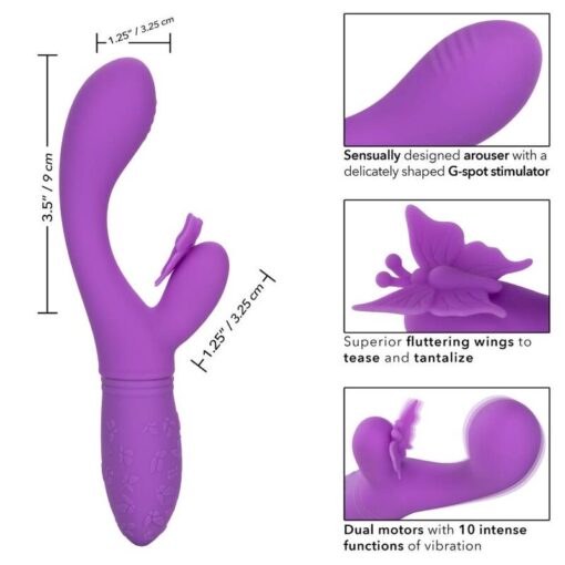 CALEXOTICS - BUTTERFLY KISS FLUTTER VIOLETA - Imagen 2