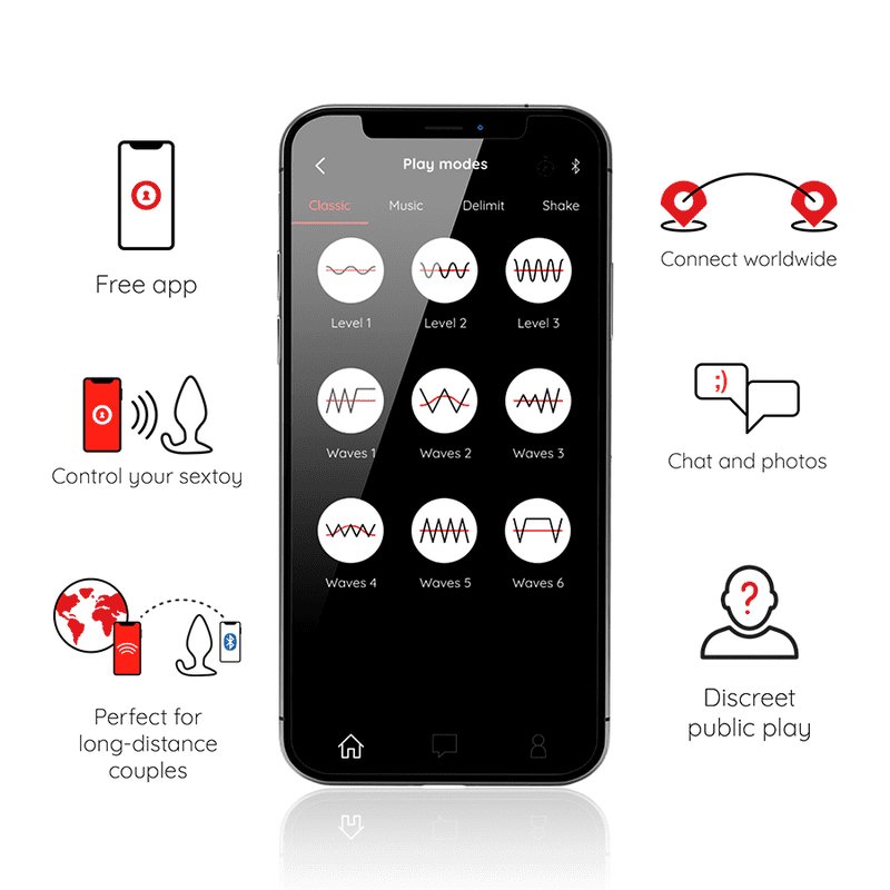 ONINDER - RIO PLUG ANAL VIBRADOR NEGRO - APP GRATUITA - Imagen 3