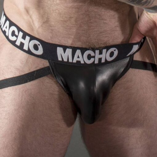 MACHO - MX25NC JOCK CUERO NEGRO - Imagen 2