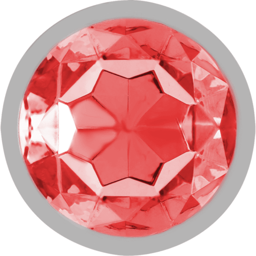 INTENSE - PLUG ANAL METAL ALUMINIO CON CRISTAL ROJO TALLA S - Imagen 4