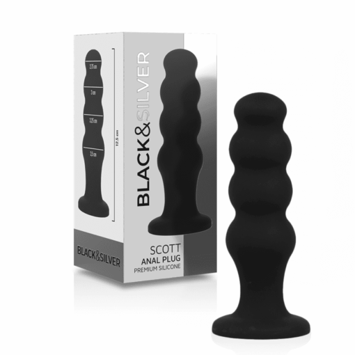 BLACKSILVER - SCOTT PLUG ANAL SILICONA PREMIUM NEGRO - Imagen 2
