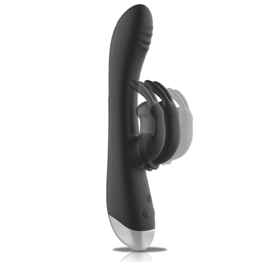 BLACKSILVER - DJ. ADAM ESTIMULADOR RABBIT SILICONA RECARGABLE NEGRO - Imagen 5