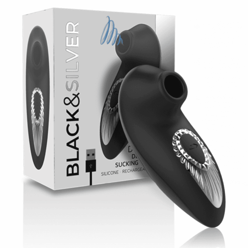 BLACKSILVER - DRAKE DELUXE SUCKING VIBE SILICONA RECARGABLE NEGRO - Imagen 5
