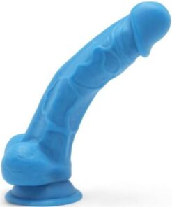 GET REAL - HAPPY DICKS 19 CM CON TESTICULOS AZUL