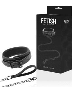 FETISH SUBMISSIVE - COLLAR CON CADENA CON FORRO DE NOPRENO