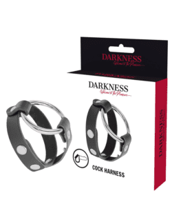 DARKNESS - ANILLO PARA PENE Y TESTÍCULOS BDSM