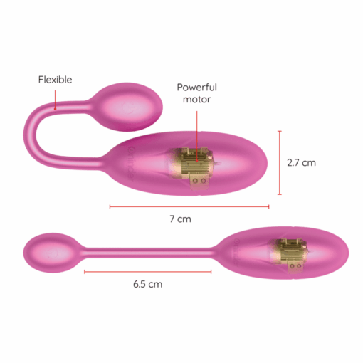 ONINDER - DENVER HUEVO VIBRADOR ROSA 7 X 2.7 CM - APP GRATUITA - Imagen 4