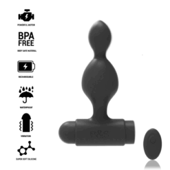 BLACKSILVER - TUCKER PEQUEÑO PLUG ANAL SILICONA CONTROL REMOTO