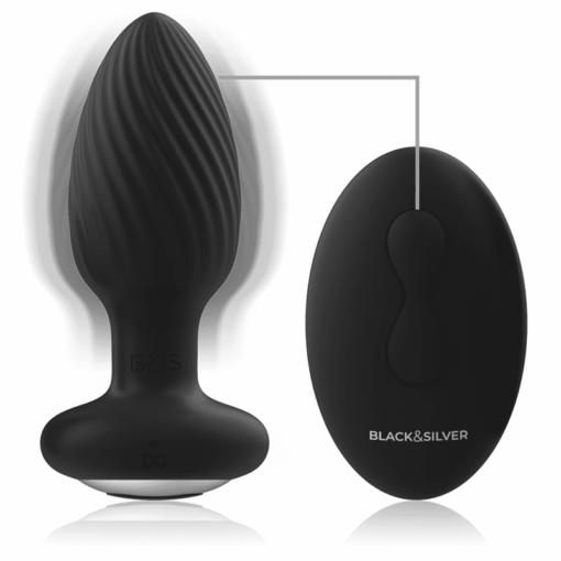 BLACKSILVER - WELLS PLUG ROTADOR ANAL SILICONA CONTROL REMOTO - Imagen 4