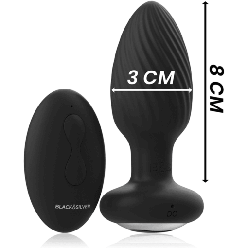 BLACKSILVER - WELLS PLUG ROTADOR ANAL SILICONA CONTROL REMOTO - Imagen 5