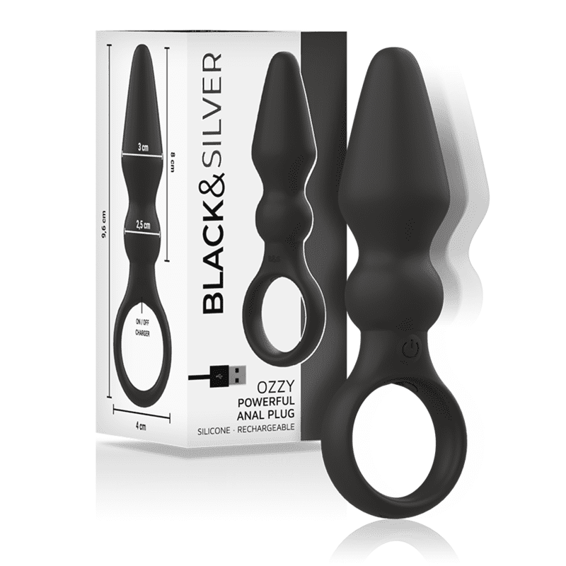 BLACKSILVER - OZZY POTENTE VIBRADOR PLUG ANAL SILICONA - Imagen 2
