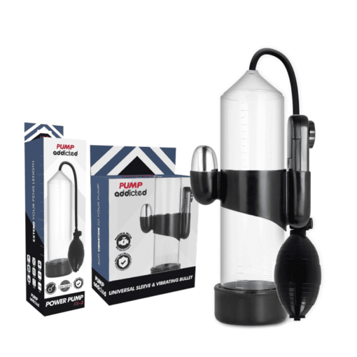 PUMP ADDICTED - BOMBA ERECCIÓN RX3 TRANSPARENTE CON VIBRADOR - Imagen 2