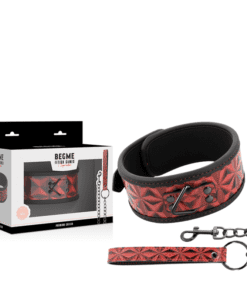 BEGME - RED EDITION COLLAR CUERO VEGANO CON FORRO DE NEOPRENO
