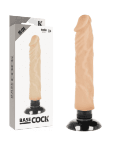 BASECOCK - VIBRADOR REALISTICO 2-1 NATURAL 20 CM