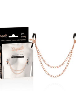 COQUETTE CHIC DESIRE - FANTASY PINZAS METALICAS PEZONES CON CADENA
